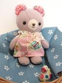 さくらピンク　ベアとうさぎさん　出品しました